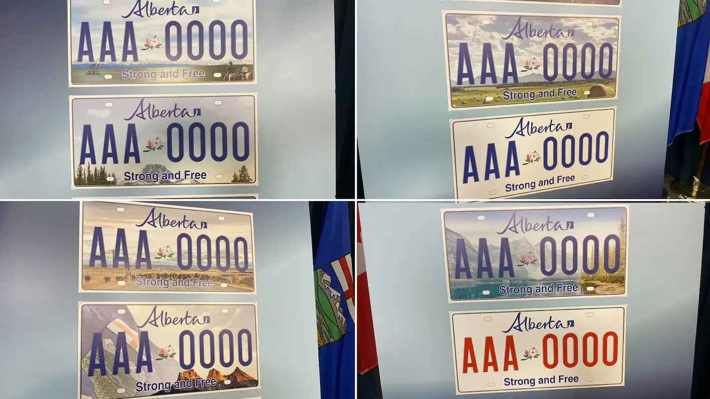 All eight new licence plate designs on display