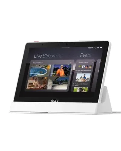 eufy Security Smart Display E10, 8-inch hub with four camera views and door alerts