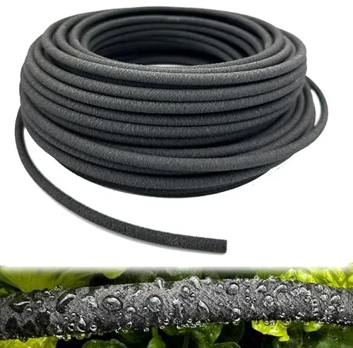 100FT 1/4 inch soaker hose tubing kit with accessories for efficient drip irrigation