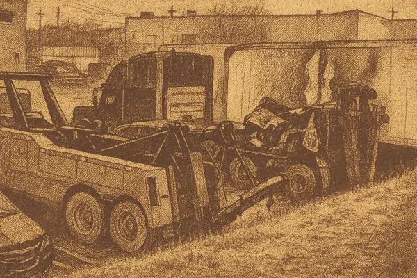 Brampton Police Investigate Alleged Arson at Auto Shop, Two Tow Trucks Burned